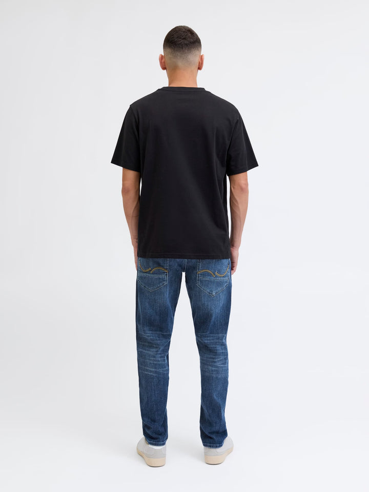 Jack & Jones tapered fit jeans – Mike in blue denim - L34