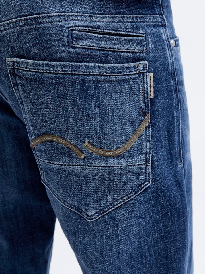 Jack & Jones tapered fit jeans blauw - heren - Blue Denim - L32