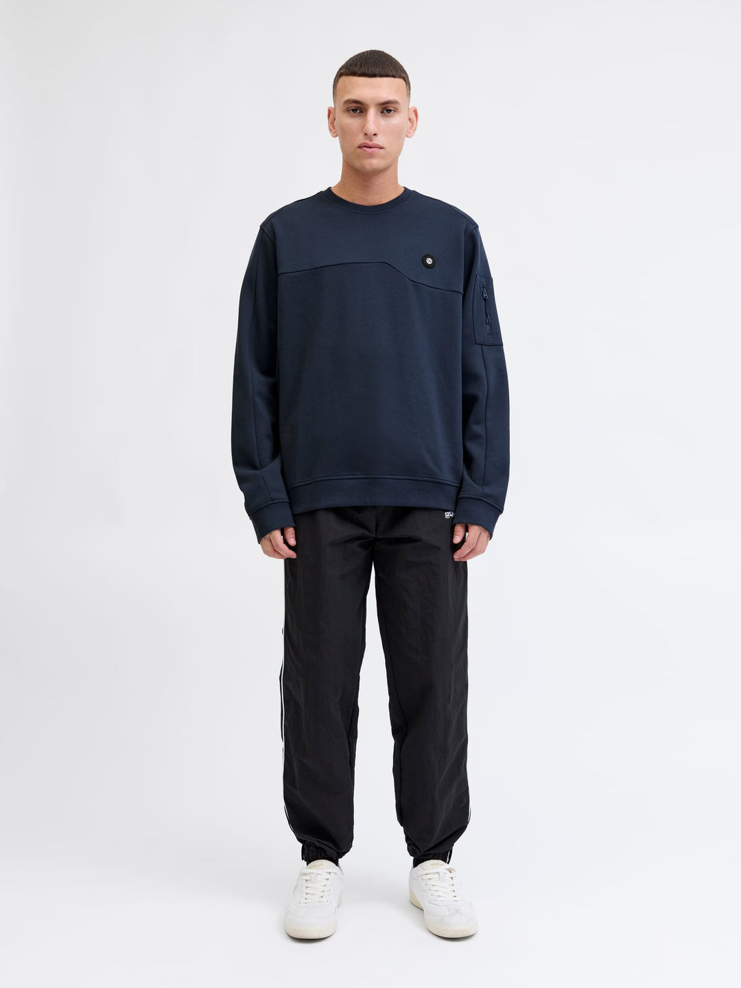 Jack & Jones JCOJOE SWEAT CREW NECK SMU – sweater heren - Navy