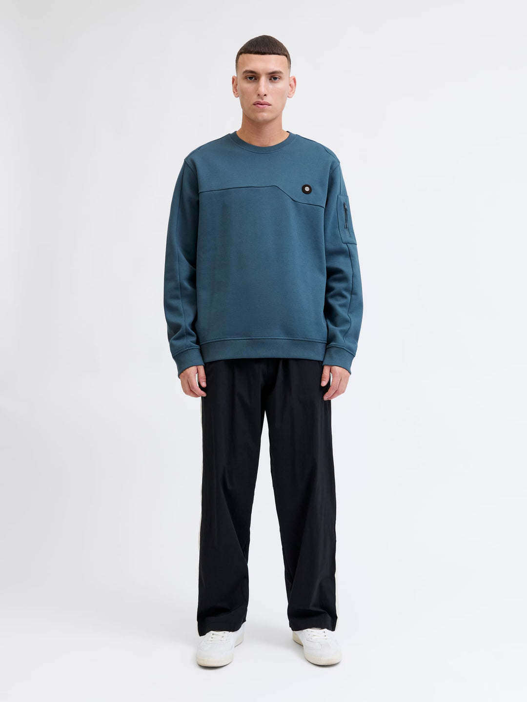 Jack & Jones JCOJOE SWEAT CREW NECK SMU rafblauw – heren