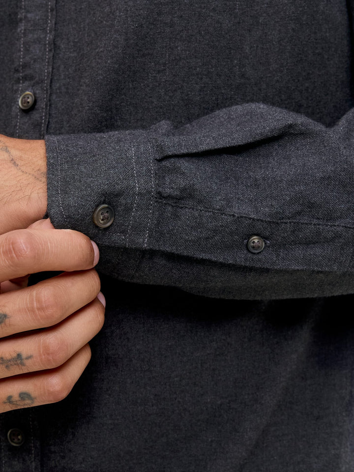 Jack & Jones Classic overhemd l/m steel – heren
