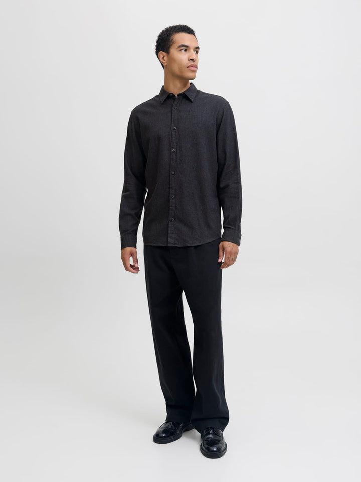 Jack & Jones Classic overhemd l/m steel – heren