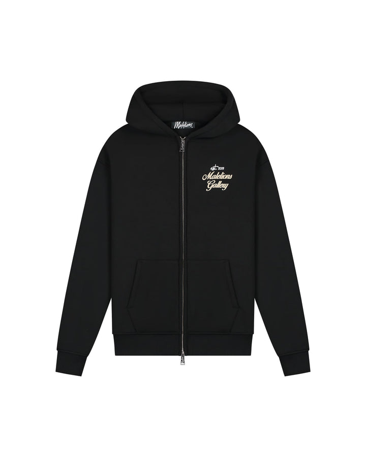 Malelions men hoodie zwart – vest sweat heren