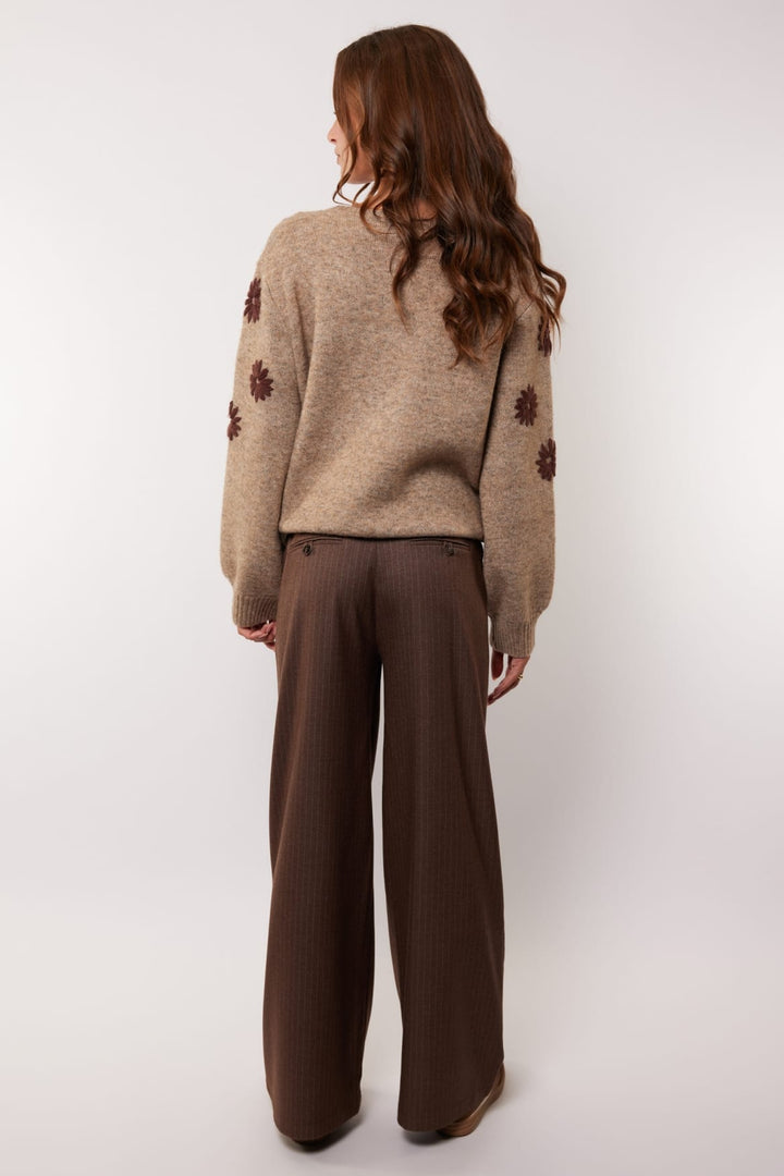 G-Maxx Malala pants bruin dessin – lange broek dames