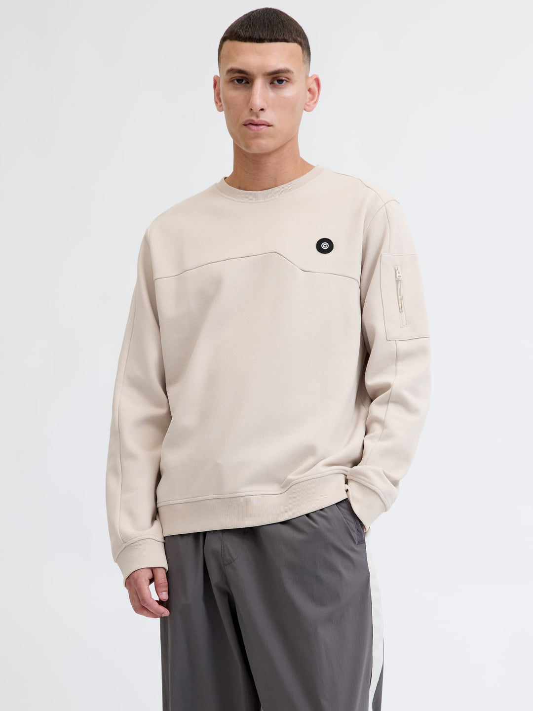 Jack & Jones sweater heren off-white – JCOJOE
