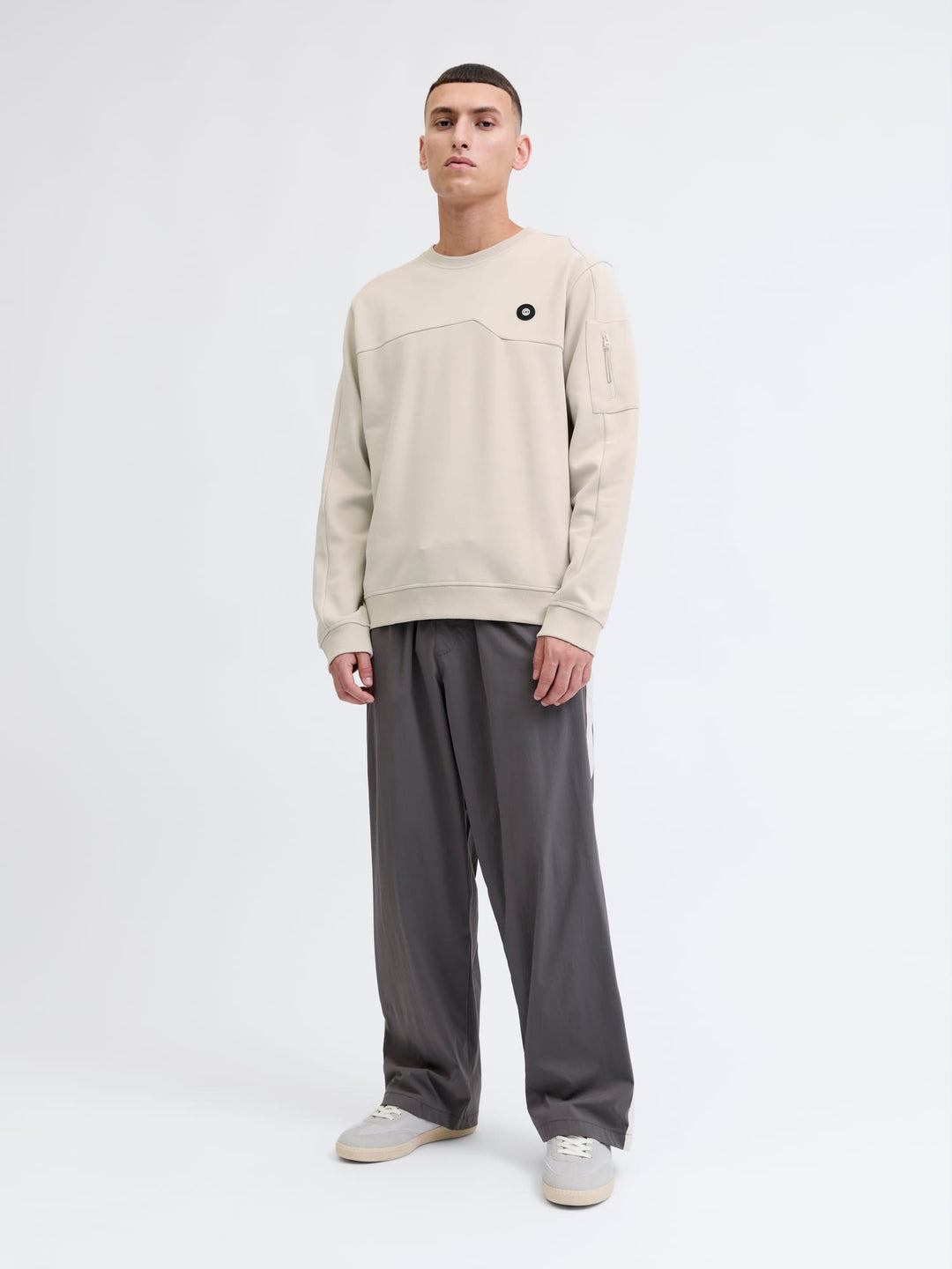 Jack & Jones sweater heren off-white – JCOJOE