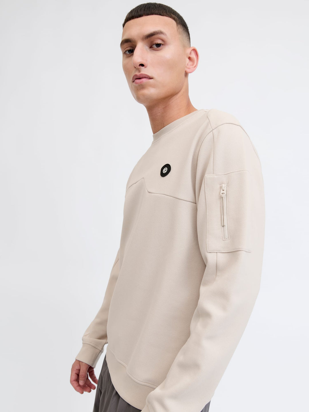 Jack & Jones 12271424 Joe sweater heren off-white