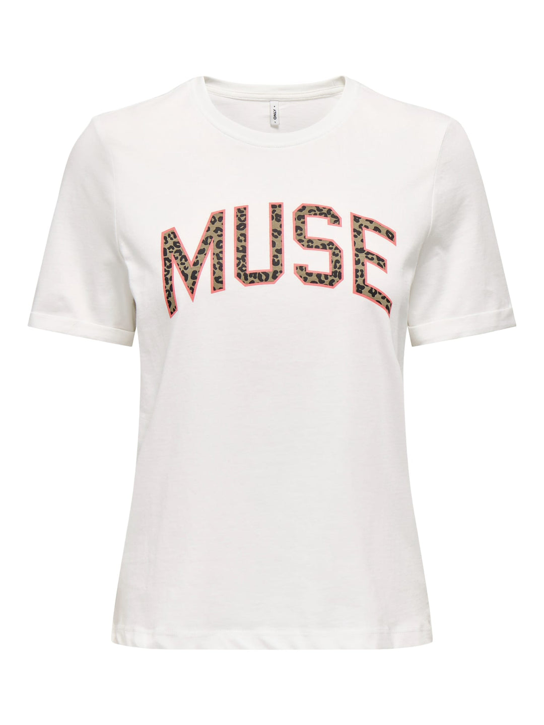Only 15366520 Lea t-shirt k/m dames off-white