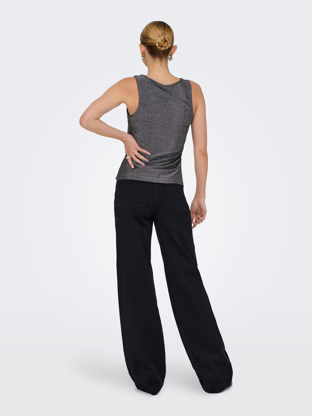 Jacqueline de Yong Anni tanktop zilverkleurig – dames