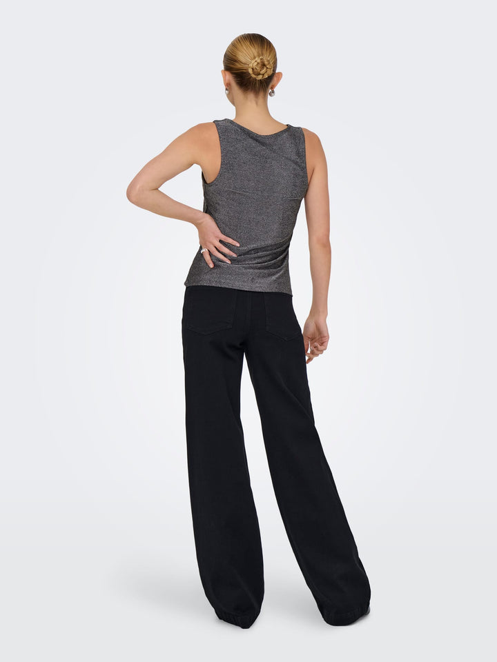 Jacqueline de Yong Anni tanktop zilverkleurig – dames