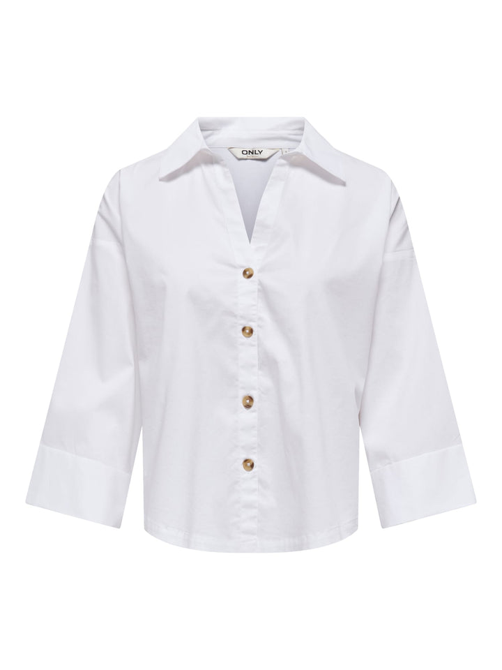 Only 15377542 Saki blouse l/m dames off-white