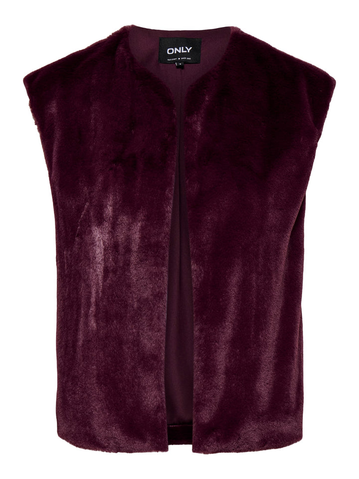 Only Dana gilet dames bordeaux – trendy en stijlvol