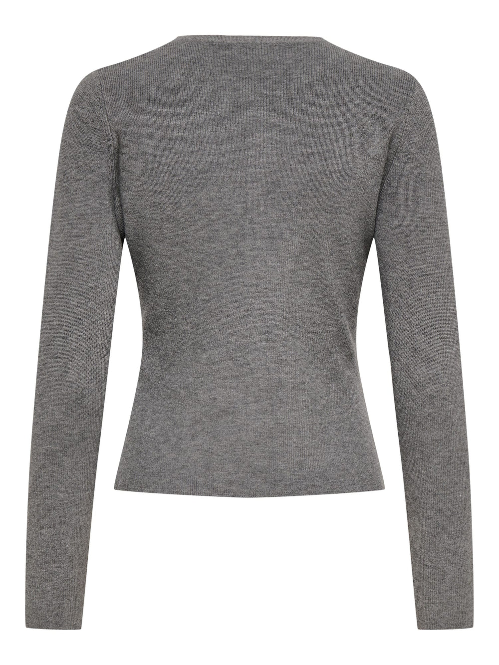 jacqueline de yong 15376596 Prime vest gebreid dames grijs melee
