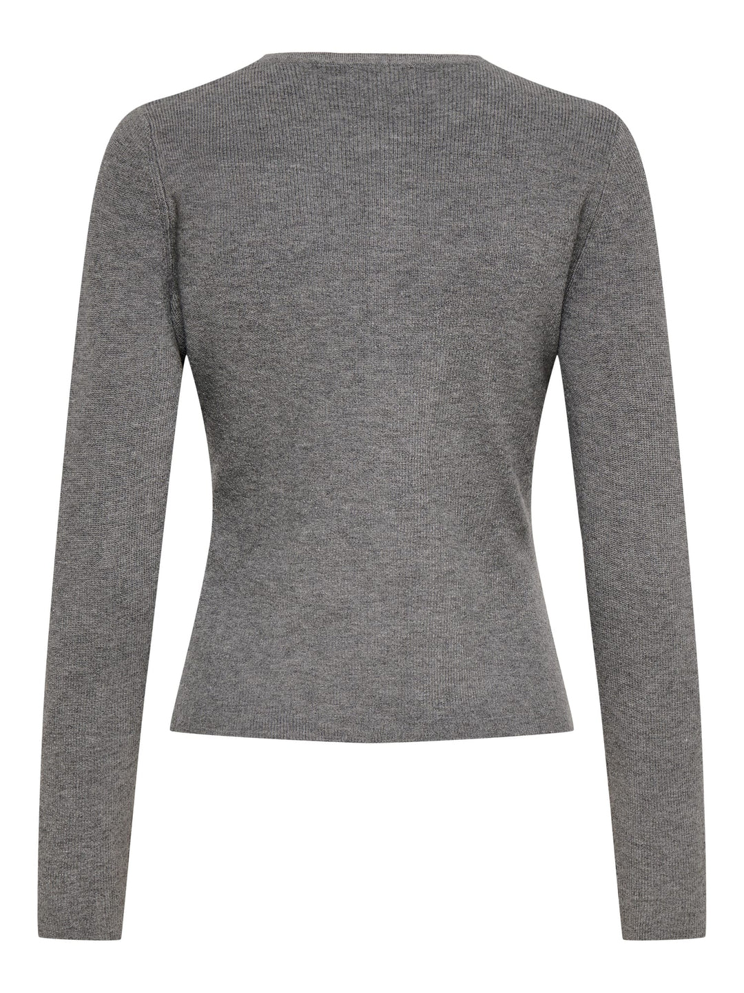 jacqueline de yong 15376596 Prime vest gebreid dames grijs melee