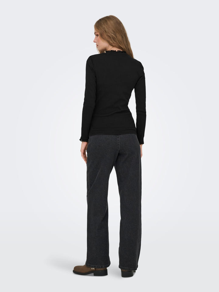 Only Leslie top zwart – dames