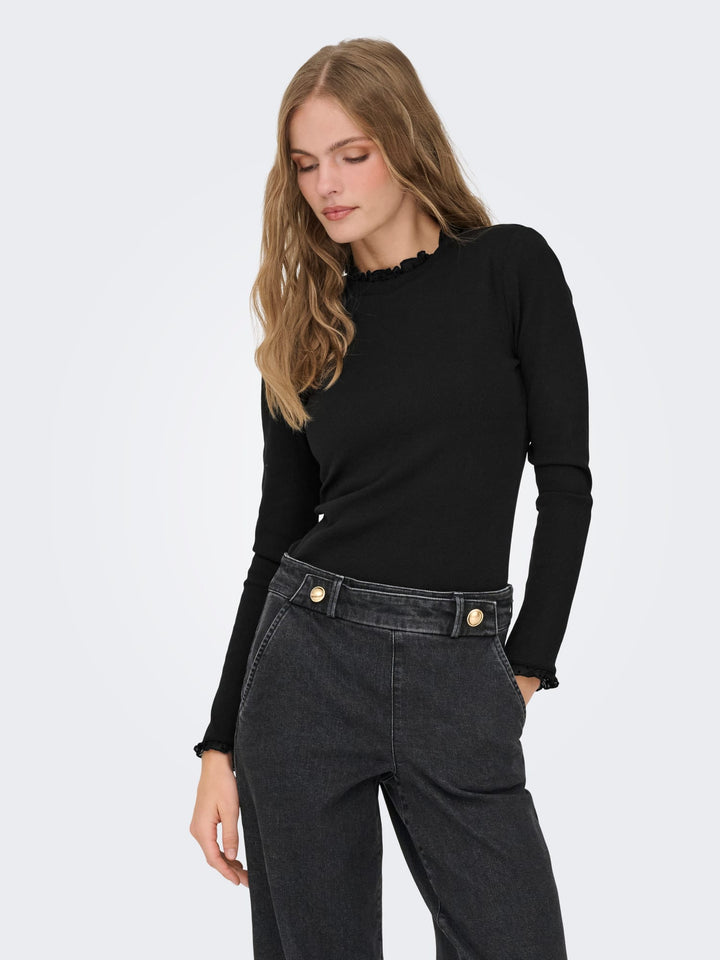 Only Leslie top zwart – dames
