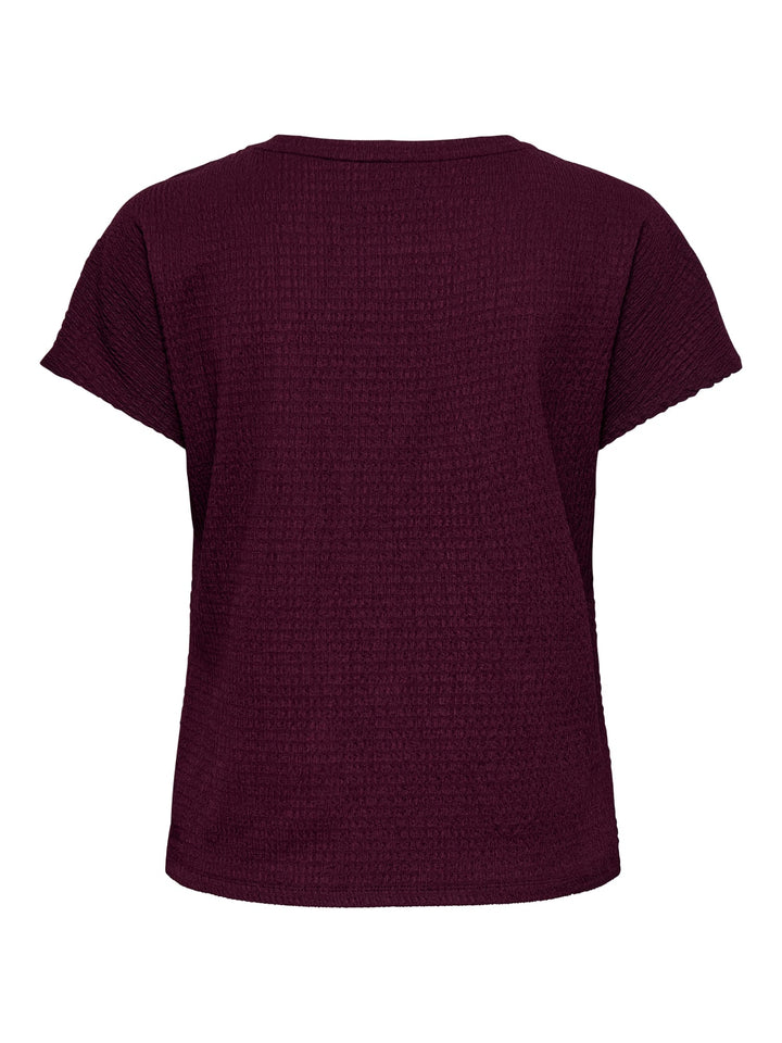 Only 15376483 Debbie top k/m dames bordeaux