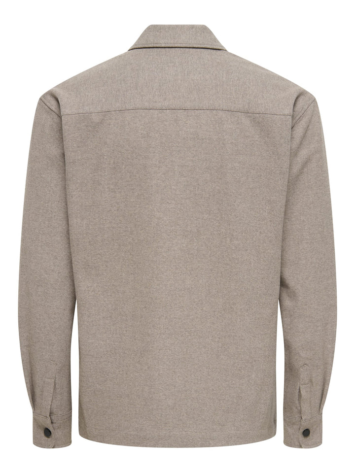 ONLY &amp; SONS 22035991 Mark overhemd l/m taupe – heren