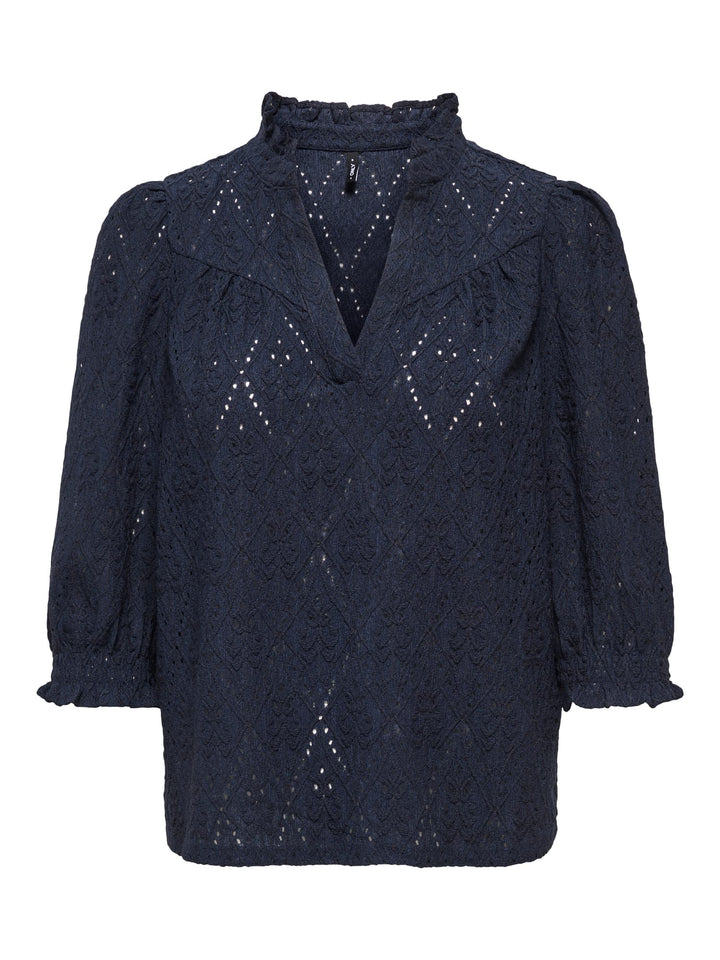 Only Ziggy top navy – dames