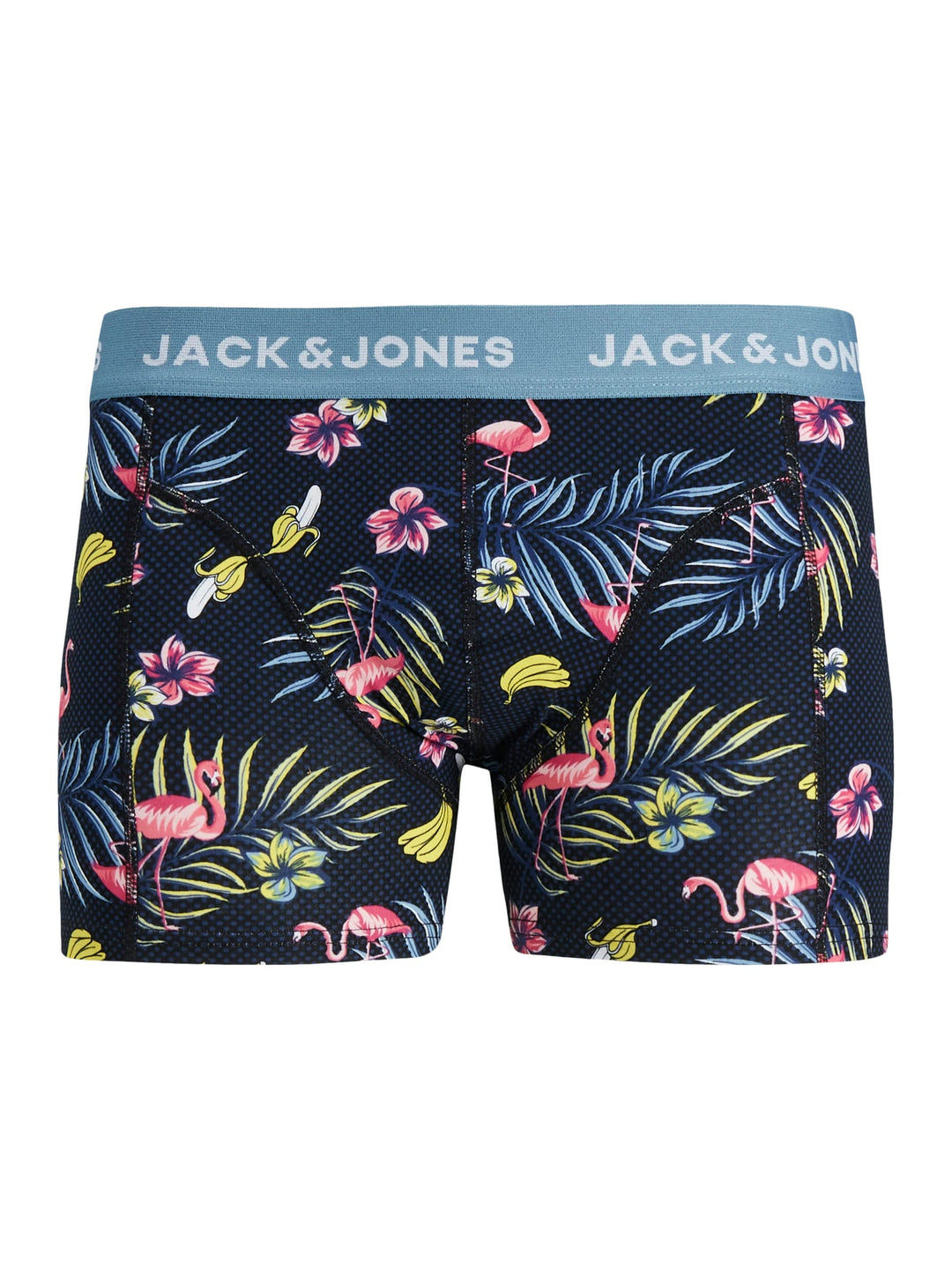 Jack & Jones boxershort FLOWER BIRD – heren - Zwart Dessin