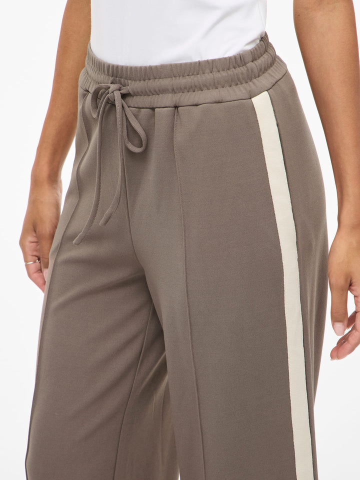 Vila 14114455 Clua lange broek taupe – dames