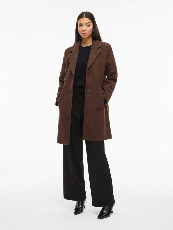 Vila 14094900 Claudia jack dames bruin