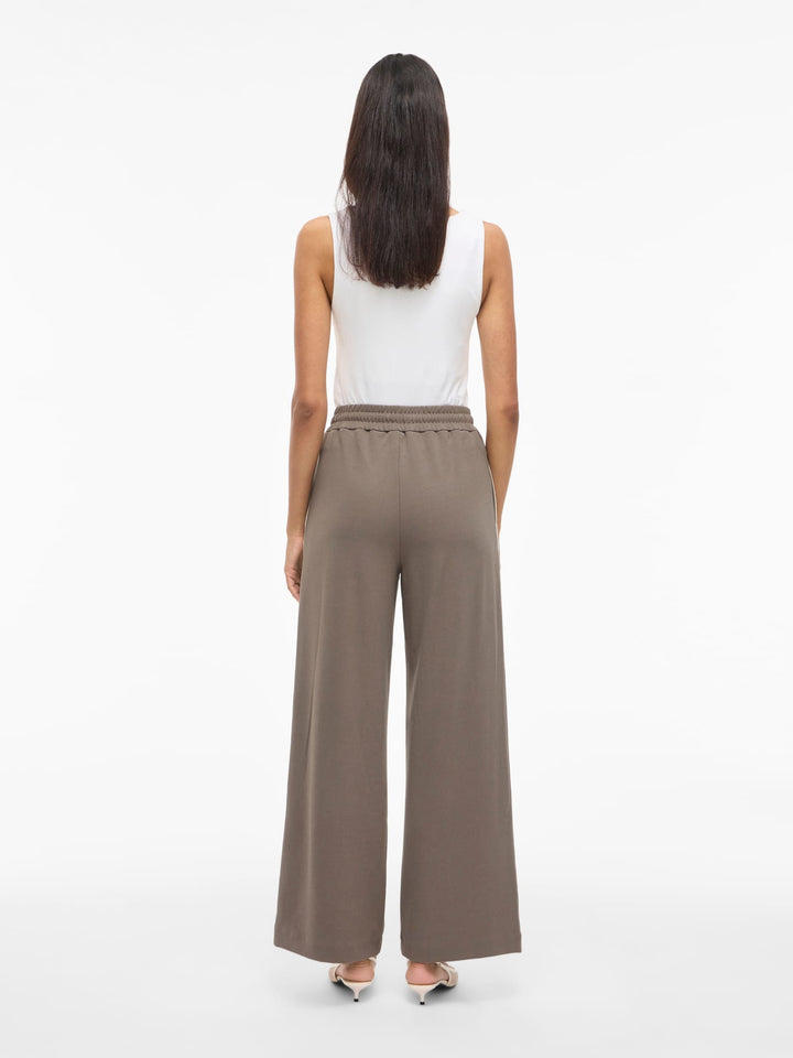 Vila Clua lange broek taupe – dames