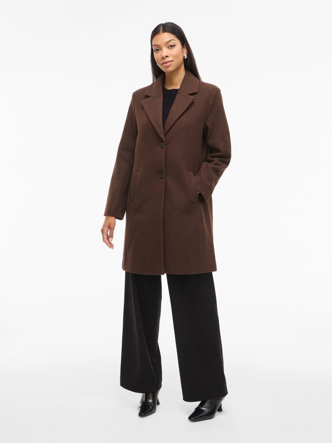 Vila 14094900 Claudia jack dames bruin