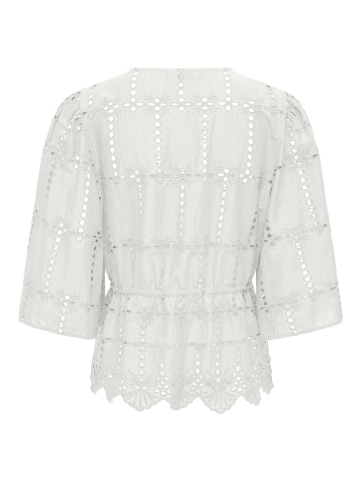 Jacqueline de Yong Jojo blouse off-white – dames