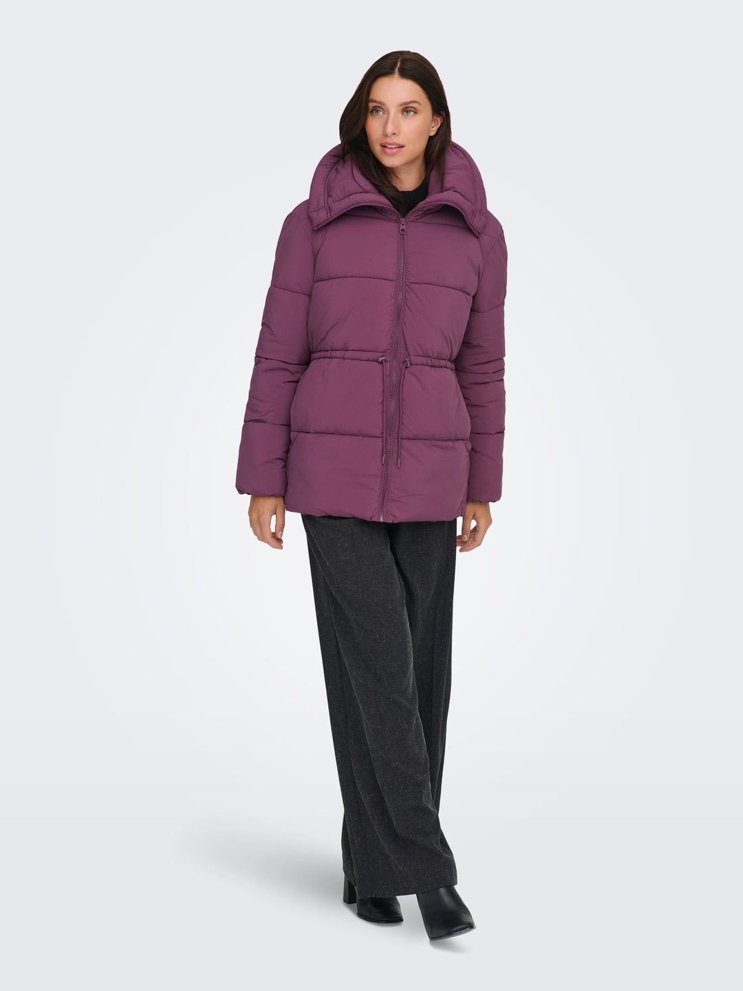Only ONLLARA JACKET OTW mauve winterjas dames