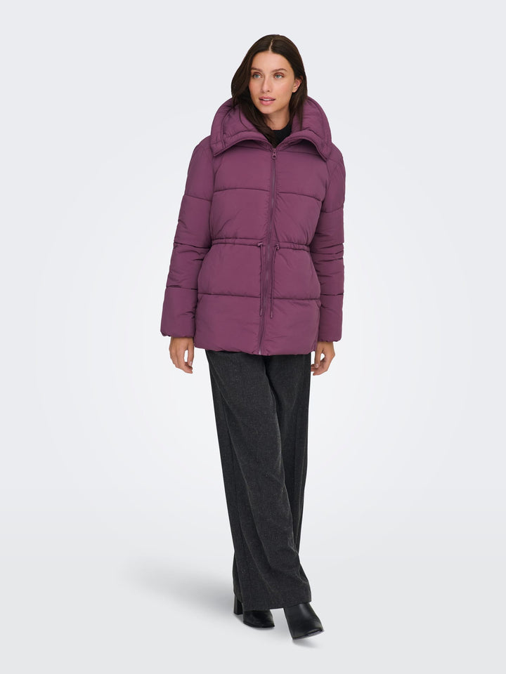Only ONLLARA JACKET OTW mauve winterjas dames