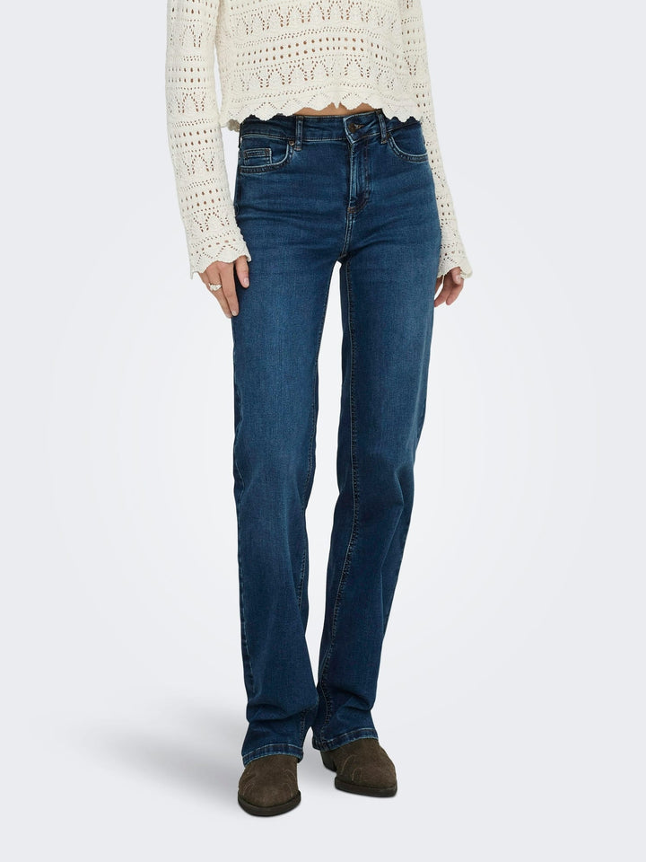 Only 15344167 Blush jeans regular-straight fit – dames - Blue Denim - L34