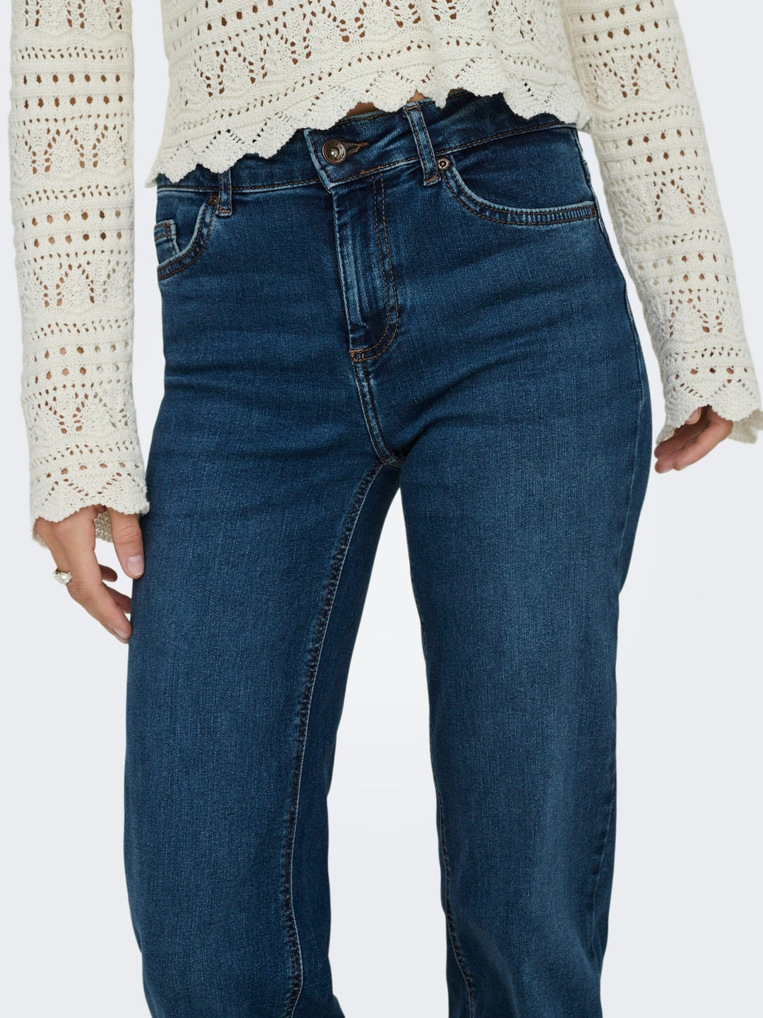 Only 15344167 Blush jeans regular-straight fit – dames - Blue Denim - L34