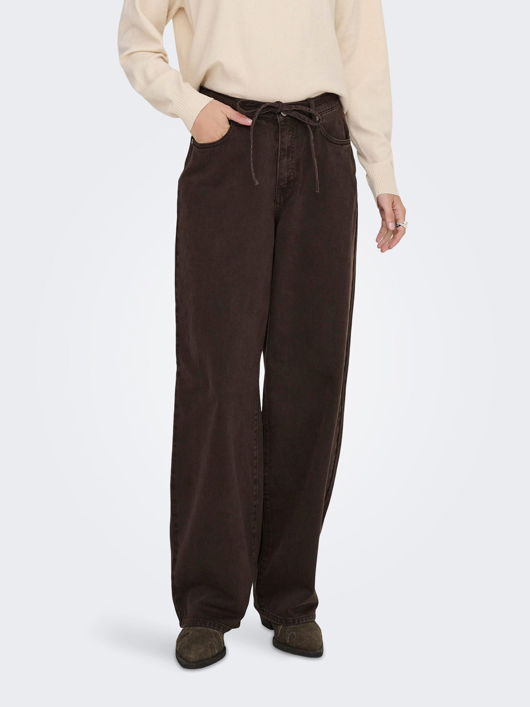 Only 15370662 Gianna jeans bruin – dames - L32