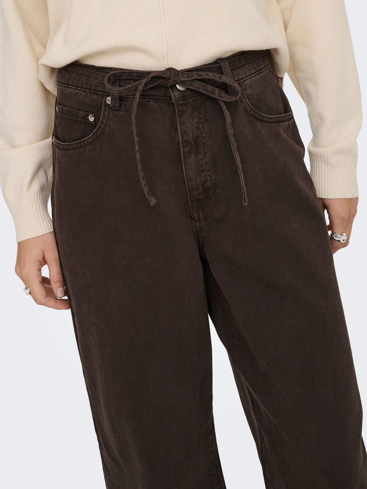 Only 15370662 Gianna jeans bruin – dames - L32
