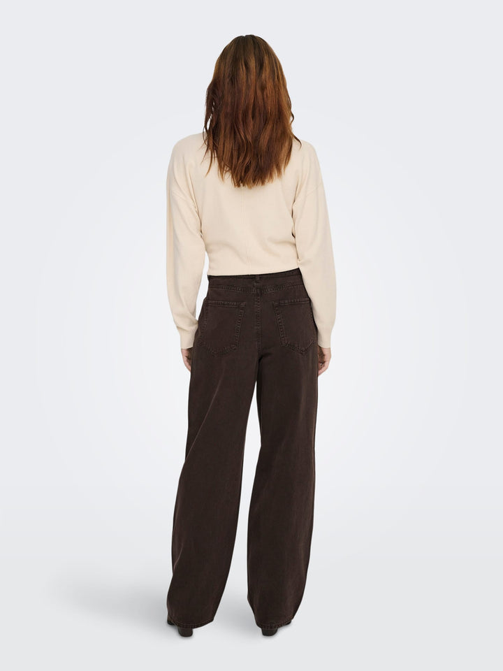 Only 15370662 Gianna jeans bruin – dames - L32