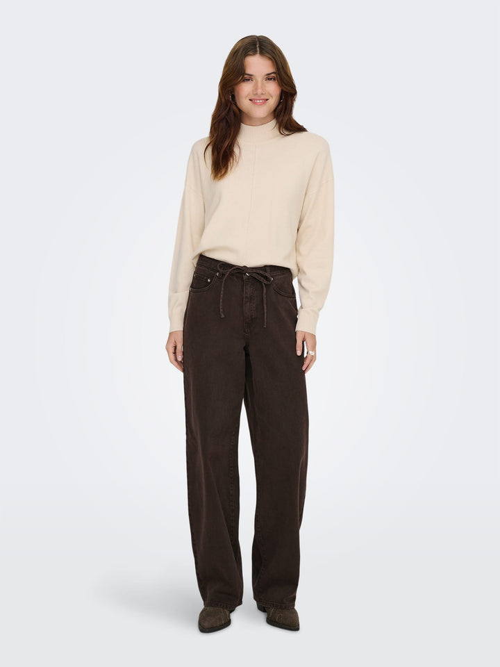 Only 15370662 Gianna jeans bruin – dames - L32