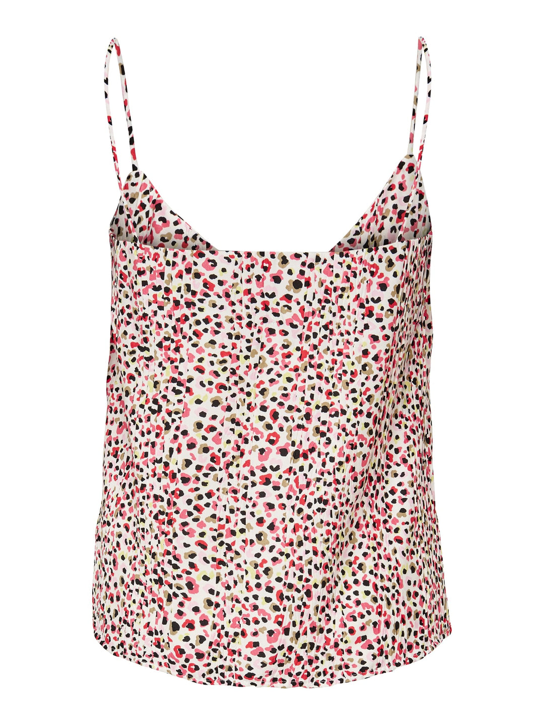 Only ONLDIA LIFE PLISSE SINGLET WVN – dames singlet - Wit Dessin