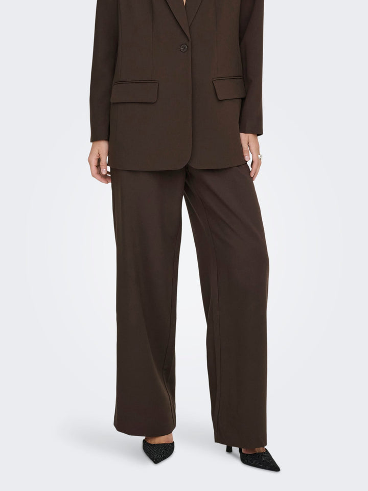 Only 15371114 Linda-raven lange broek dames bruin - L32