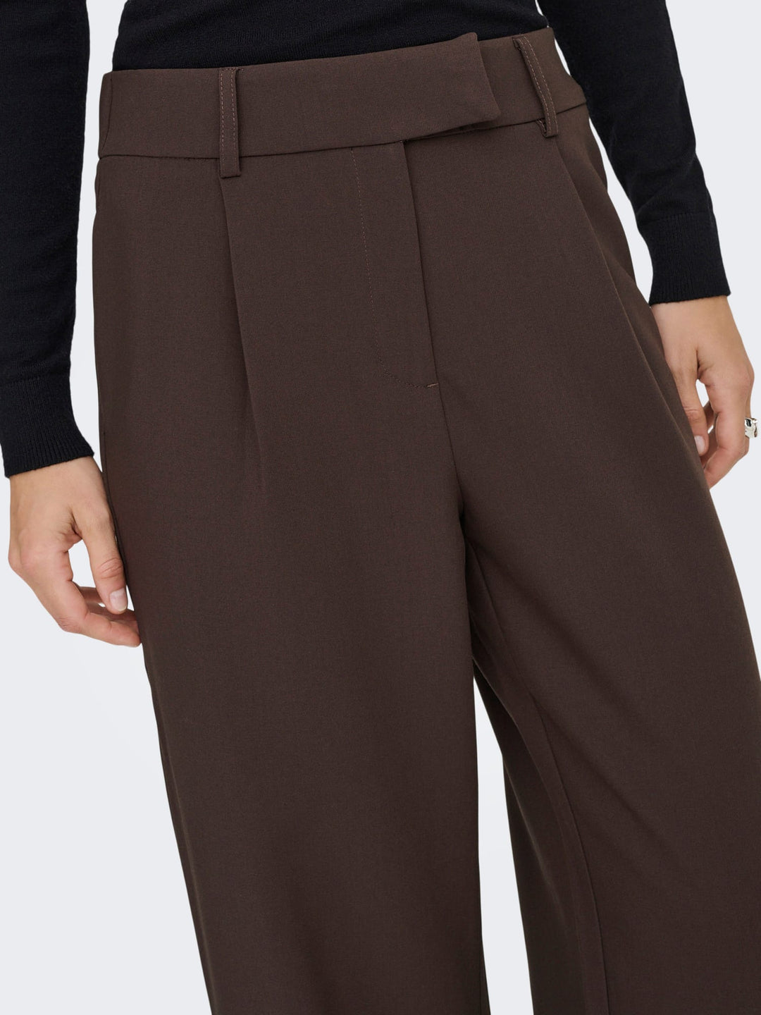 Only 15371114 Linda-raven lange broek dames bruin - L32