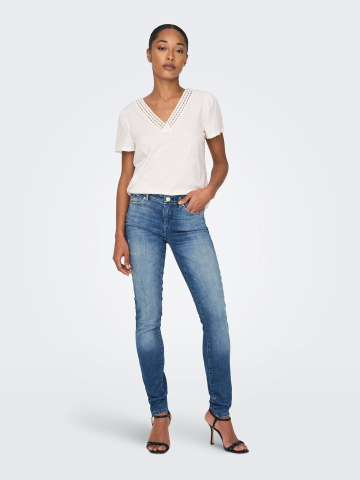 Only 15237326 SHAPE jeans skinny fit dames – blue denim - L30
