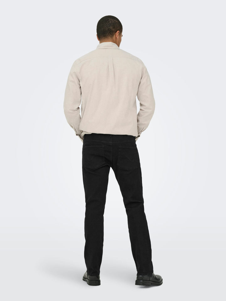 ONLY & SONS Weft jeans black denim – heren