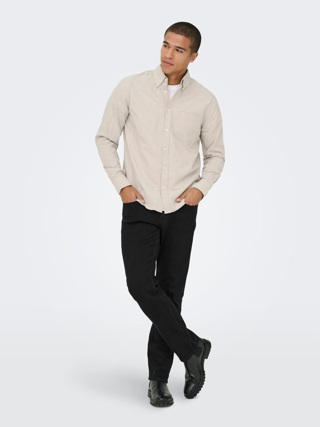 ONLY & SONS Weft jeans black denim – heren