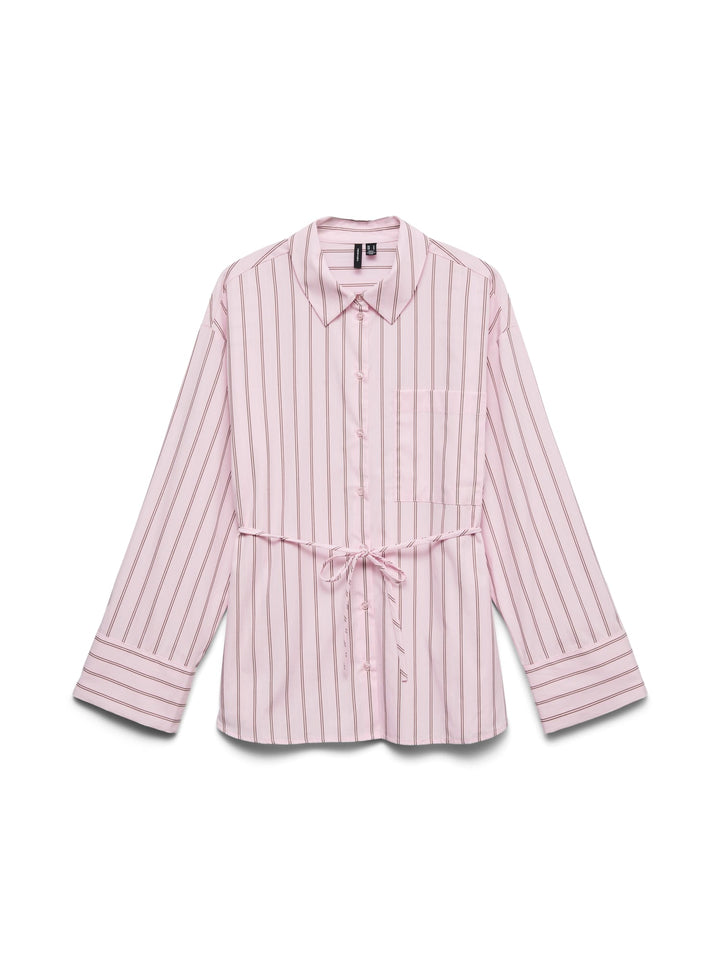 VERO MODA 10349241 Gina blouse l/m dames roze dessin