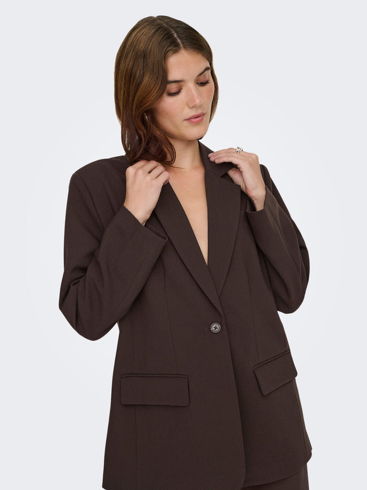 Only blazer dames bruin – Linda
