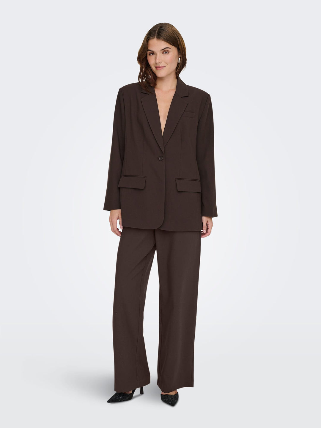 Only blazer dames bruin – Linda