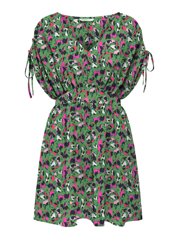 Only Nova jurk kort groen dessin – dames