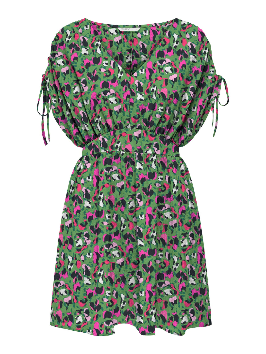 Only 15299478 Nova jurk kort dames groen dessin