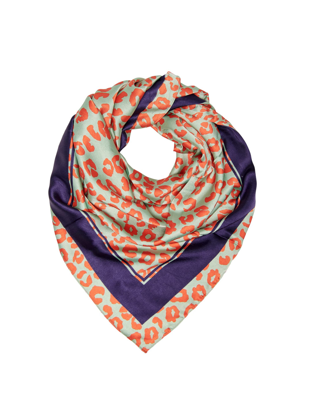 Only sjaal Cherie groen dessin – dames