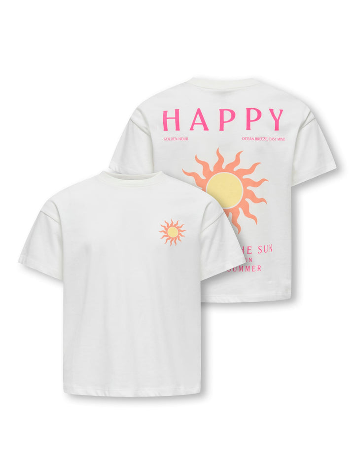 Kids Only Soli T-shirt off-white – meisjes